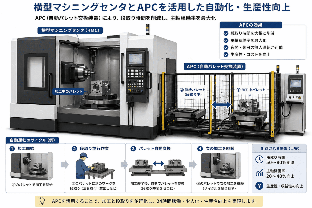 横型マシニングセンタとは｜縦型との違い・種類・主要メーカー・中古選びまで解説 【サービス紹介】sharing Factory 